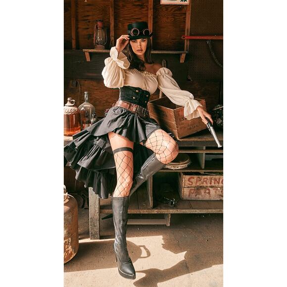 NEW Steampunk Sexy Seductress Costume Size Medium - Picture 2 of 6